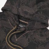 "YEAR OF THE DRAGON" HOODIE IN CAVIAR