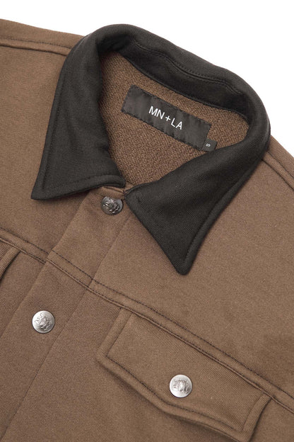 LOUNGE TRUCKER JACKET IN OLIVE DRAB