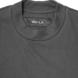 CHOP CHOP TEE IN CHARCOAL GREY