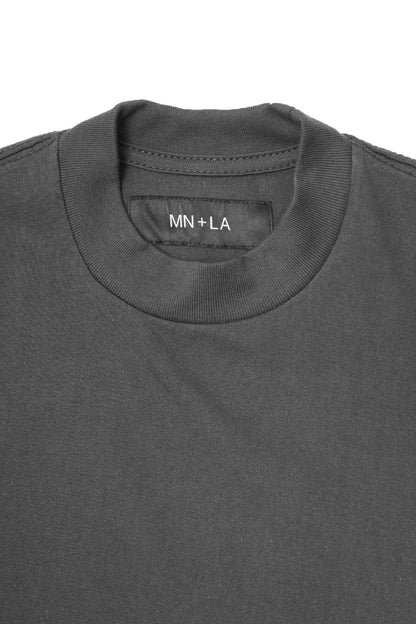 CHOP CHOP TEE IN CHARCOAL GREY