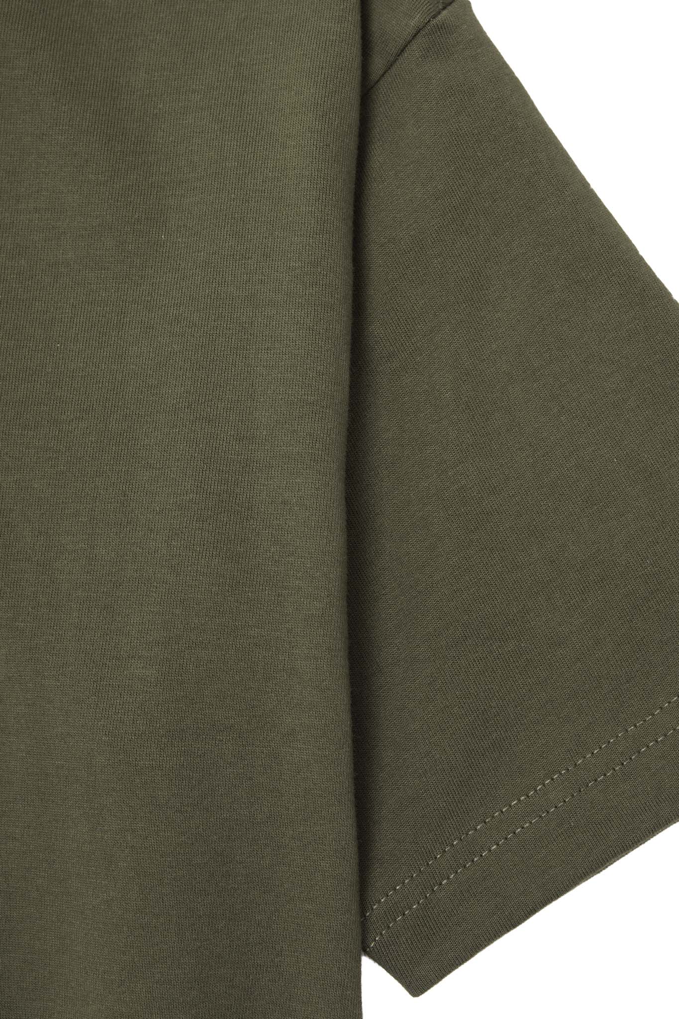 "ETERNAL RYTHM"  ULTRA HEAVY TEE IN OLIVE