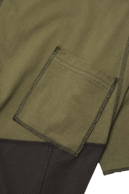 "PATCHWORK" POCKET TEE IN TERRAIN