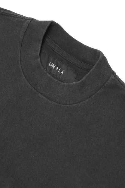 "FADED CAVIAR" MOCK NECK TEE