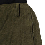 M+ TOWEL BOOTCUT PANTS IN OLIVE