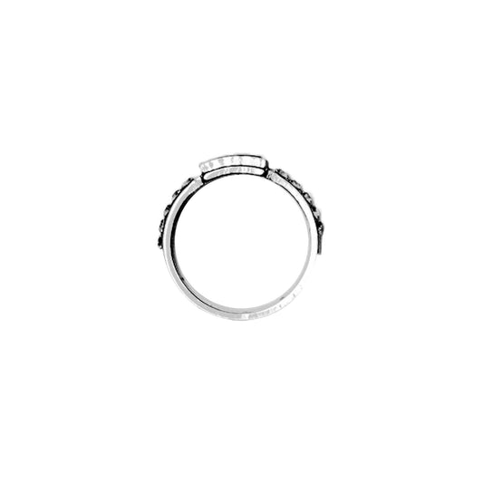 EMERALD SILVA RING