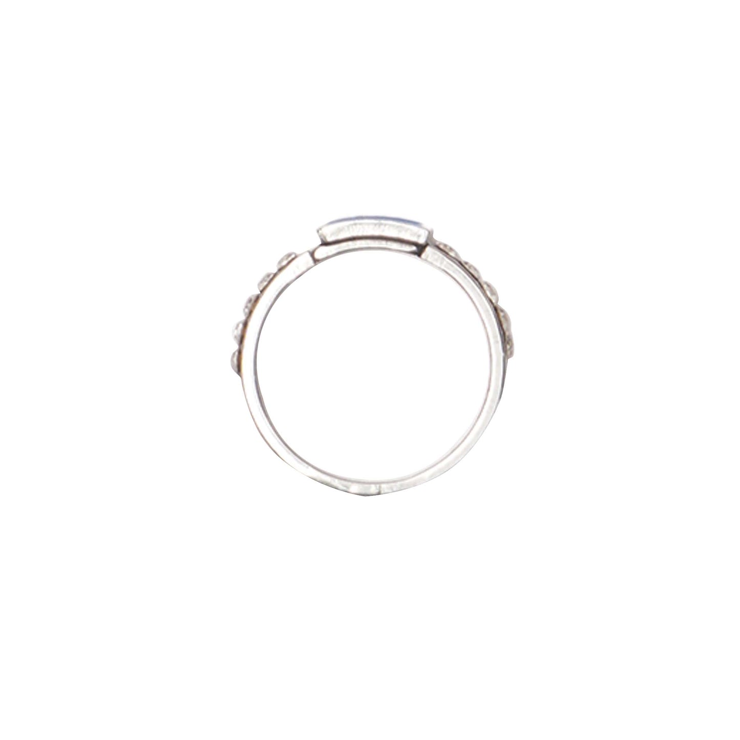 BLUE TOPAZ SILVA RING