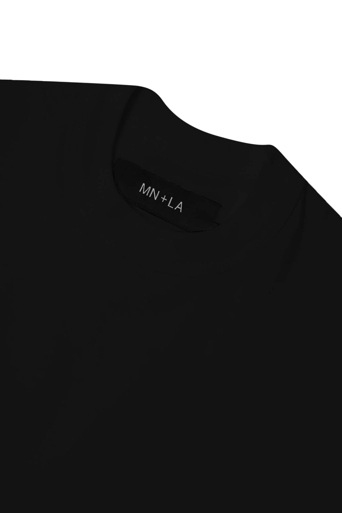 MOCK NECK TEE V2 IN ANTHRACITE