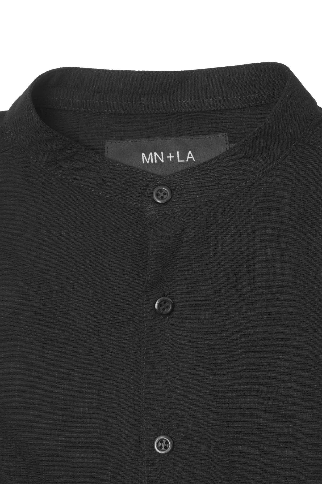 MANDARIN L/S SHIRT IN CROW