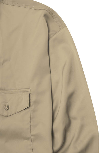 MANDARIN QUARTER L/S SHIRT IN SIENNA