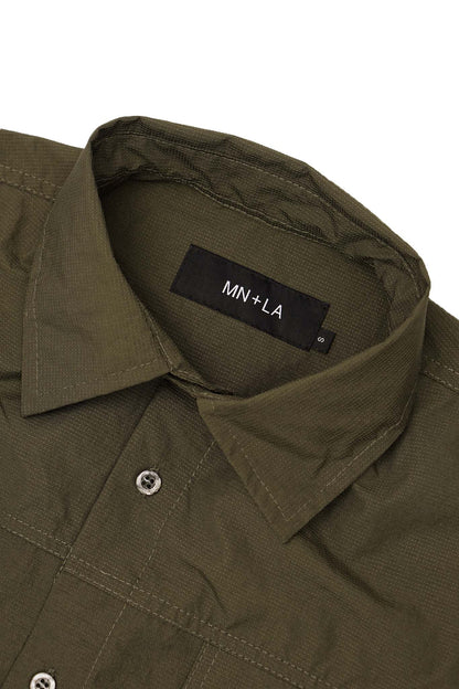 SHINOBI OVERSHIRT IN OLIVE