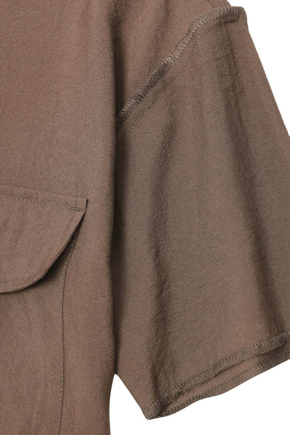 MANDARIN SHIRT IN OLIVE DRAB