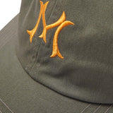 "HITTER" V3 6 PANEL HAT IN OLIVE/CANARY