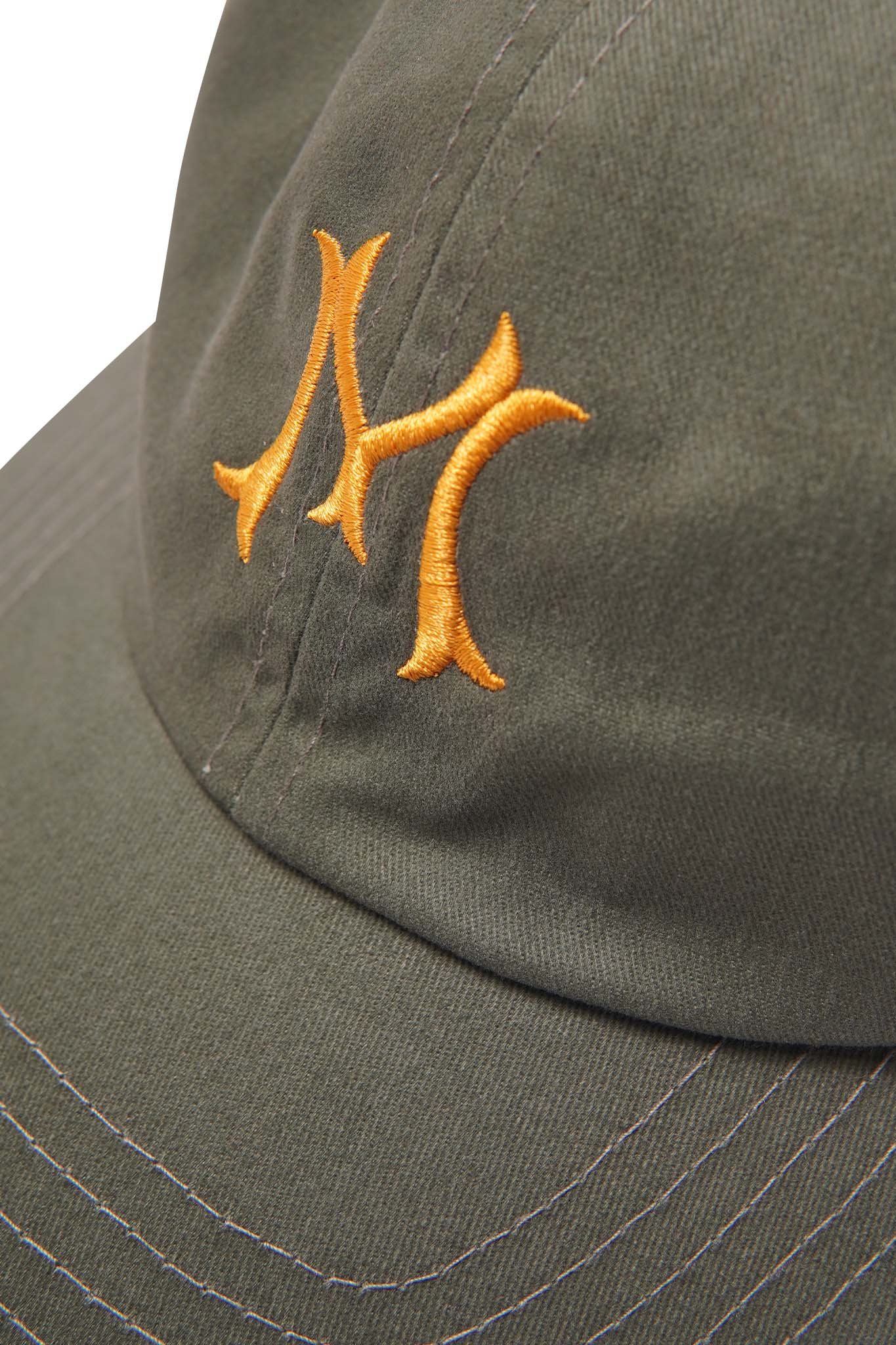 "HITTER" V3 6 PANEL HAT IN OLIVE/CANARY