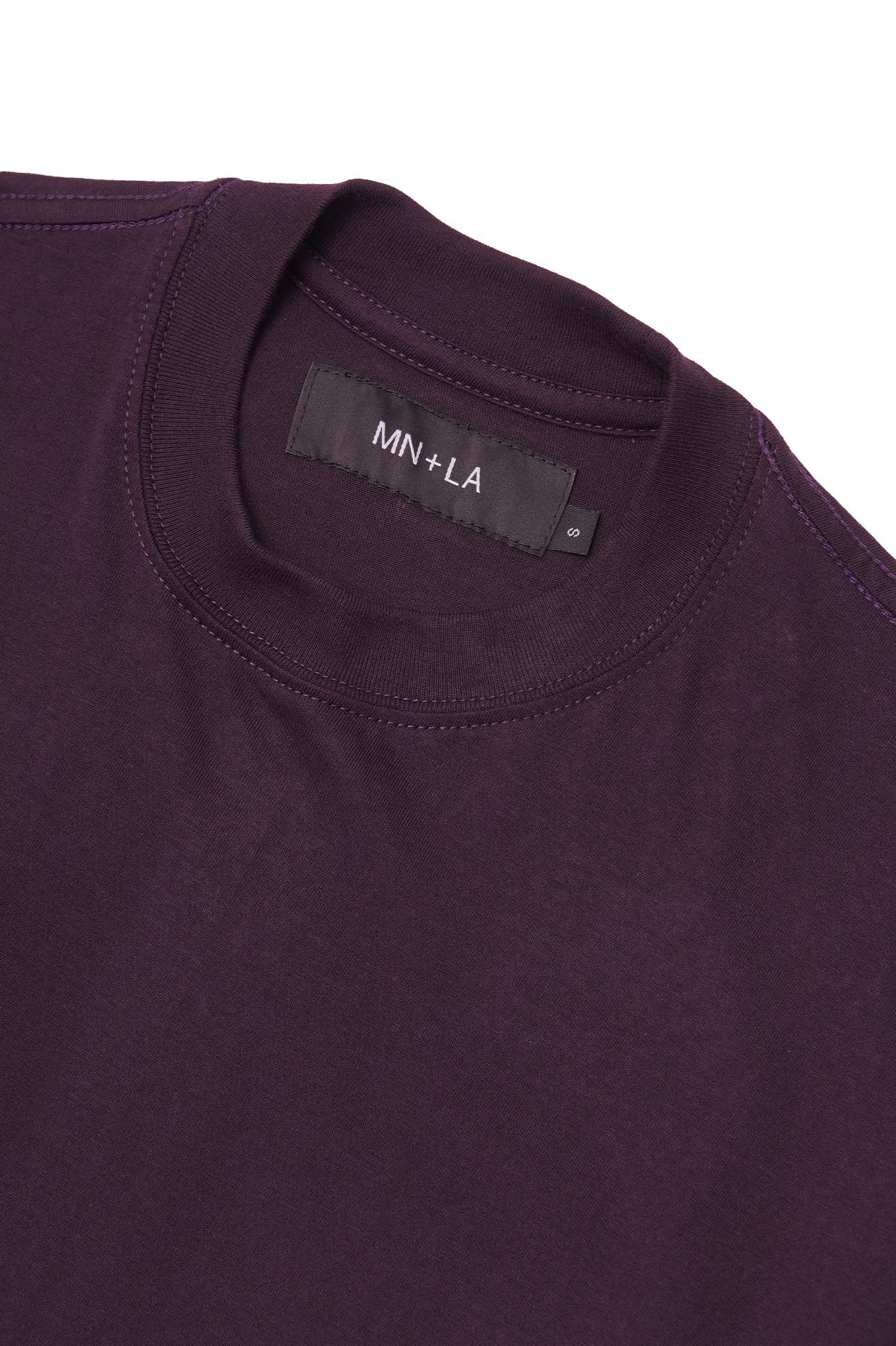 "OUTDOOR EXPLORATION" MULTI LOGO TEE IN SHADOW PURPLE