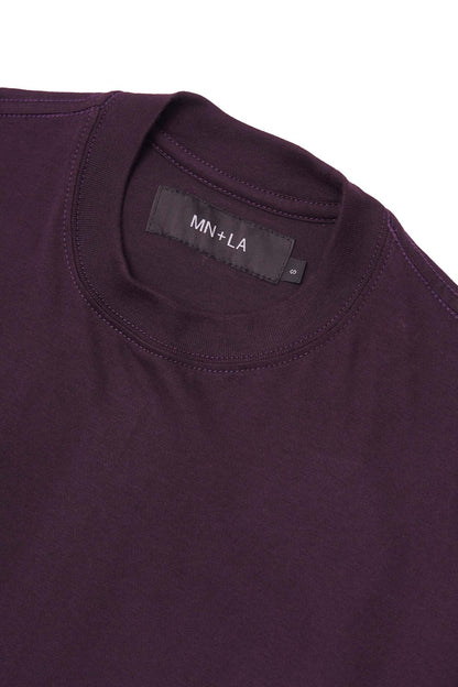 "OUTDOOR EXPLORATION" MULTI LOGO TEE IN SHADOW PURPLE