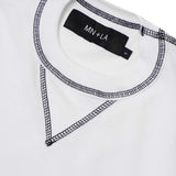 WAFFLE EXO™ MILITIA BOX TEE IN WHITE/CHARCOAL GREY
