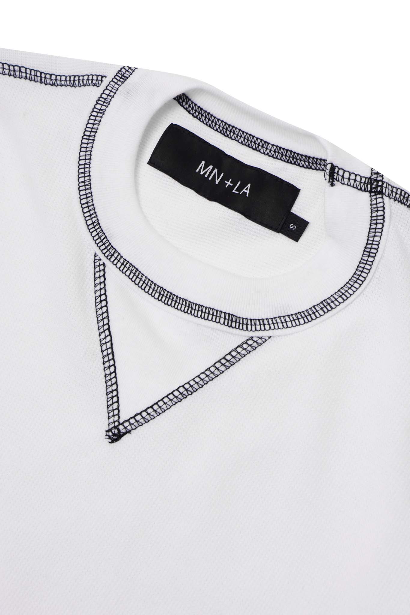 WAFFLE EXO™ MILITIA BOX TEE IN WHITE/CHARCOAL GREY
