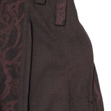 "VINES AND THORNS" OVERPOCKET PHAT PANTS IN CHARCOAL GREY