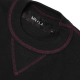 WAFFLE EXO™ MILITIA BOX TEE IN CAVIAR/WINE