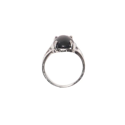 ANTHRACITE "STEEL FANGS" RING