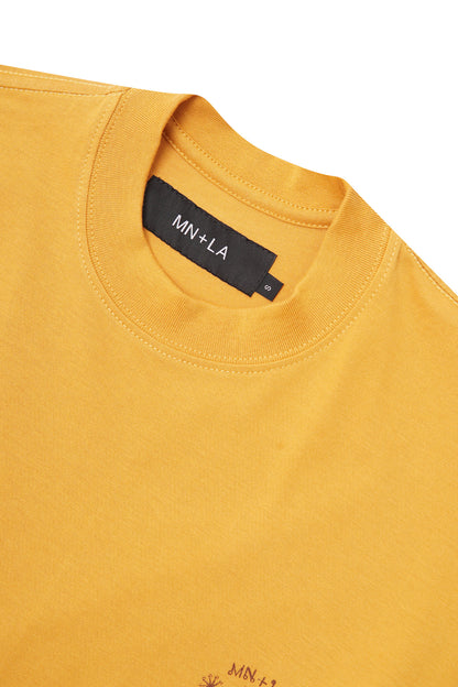 "FCF" TEE IN MUSTARD