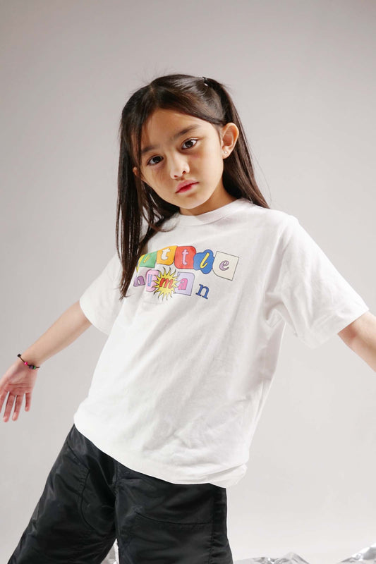 "SUN IS OUT" LITTLE HUMAN™ TEE IN WHITE