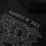 NAUGHTY N' NICE "DRAGON'S LUCK" HOODIE IN CAVIAR