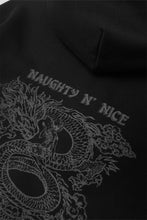 NAUGHTY N' NICE "DRAGON'S LUCK" HOODIE IN CAVIAR