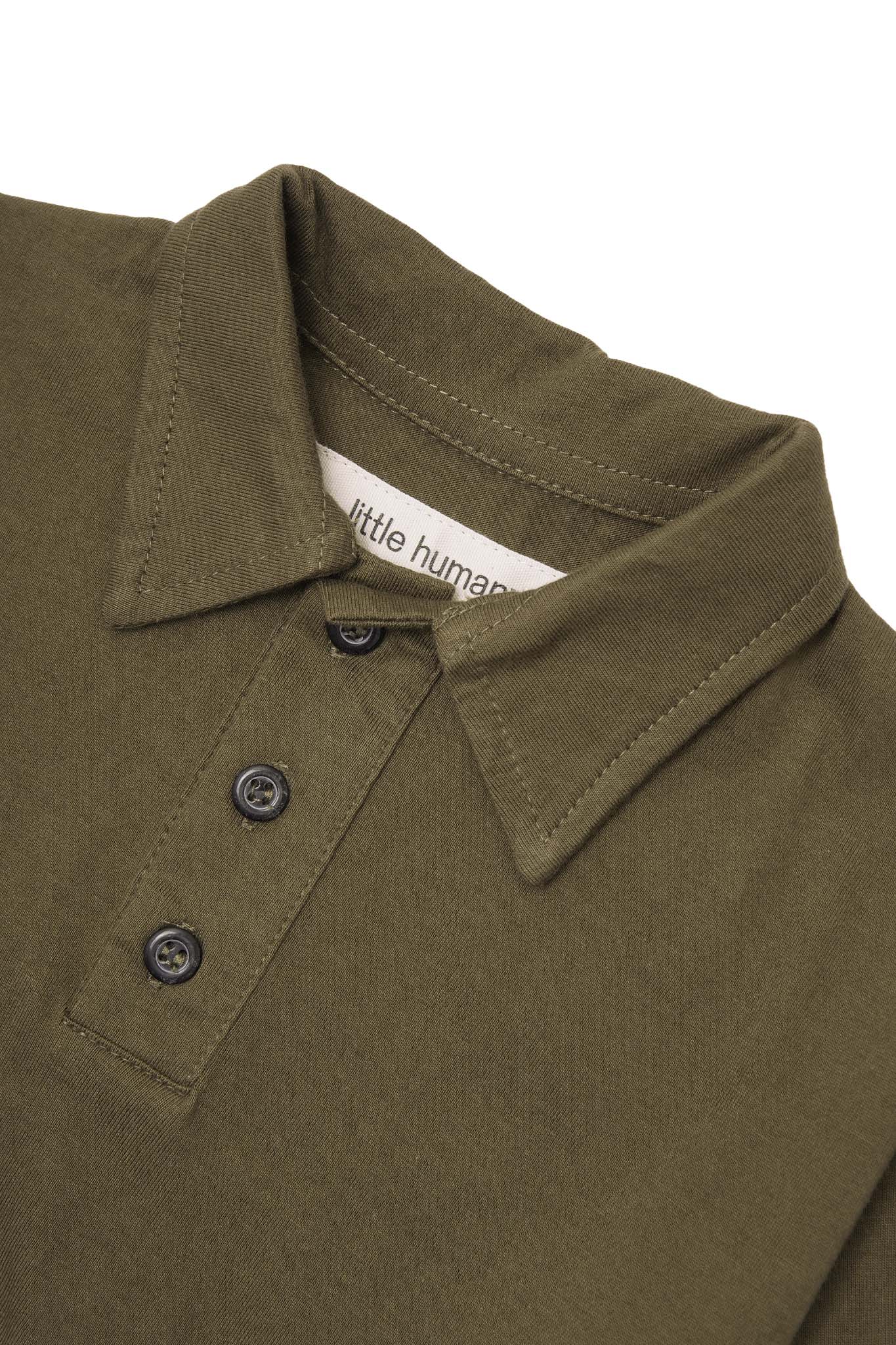 LITTLE HUMAN™ ARC S/S POLO SHIRT IN OLIVE