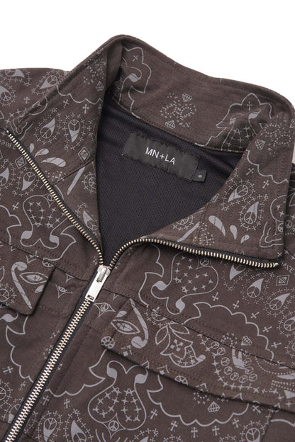 ROGUE WORK JACKET IN IRON PAISLEY