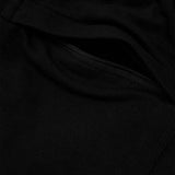WAFFLE WEAVE PLEATED WIDE PANTS IN CAVIAR