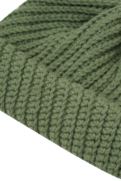 HAND KNIT FISHERMAN BEANIE (FERN)