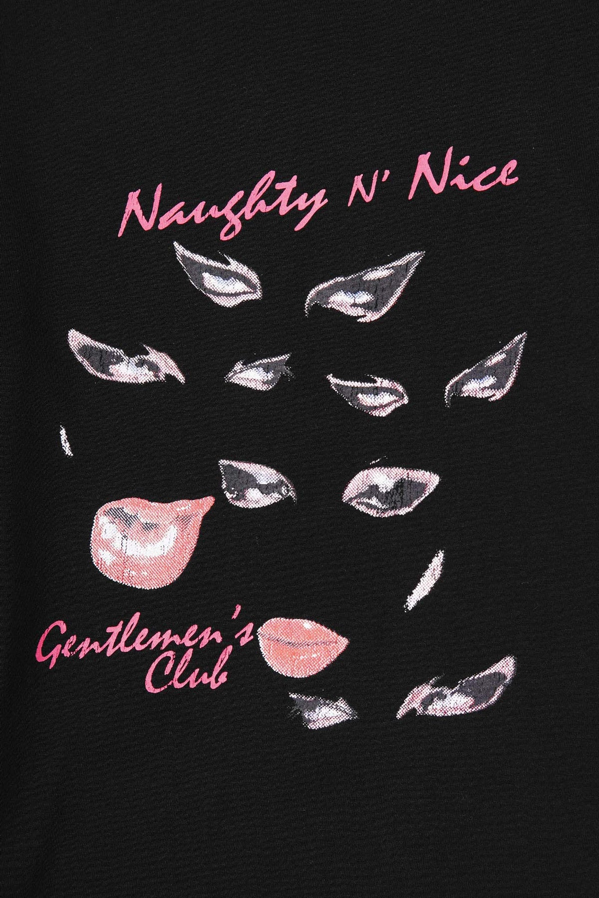 "EYES NEVER LIE" TEE IN CAVIAR