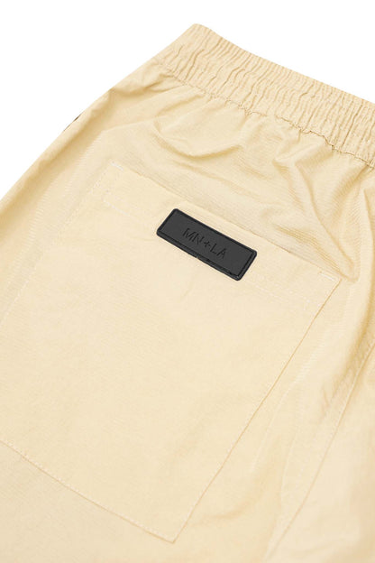 SHINOBI PLEATED ROGUE PANTS IN BONE