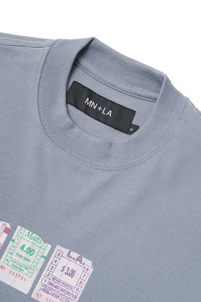 "BUS TIX" TEE IN GLACIER