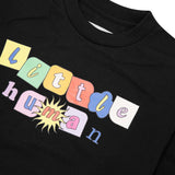 "SUN IS OUT" LITTLE HUMAN™ LONGSLEEVE TEE IN CAVIAR