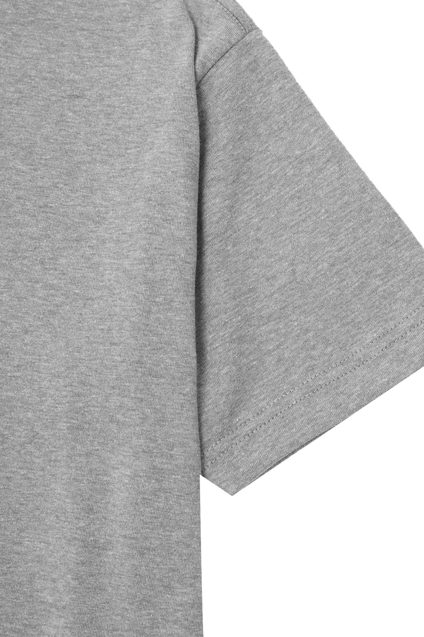 ULTRA HEAVY BOX TEE IN HEATHER GREY