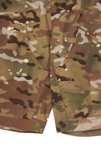 "PAINTER'S CAMO" DOUBLE KNEE PHAT SHORTS