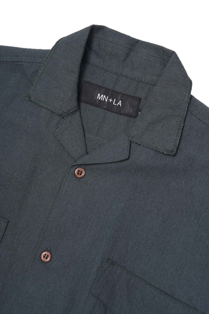 4 POCKET CUBAN SHIRT IN REGAL BLUE