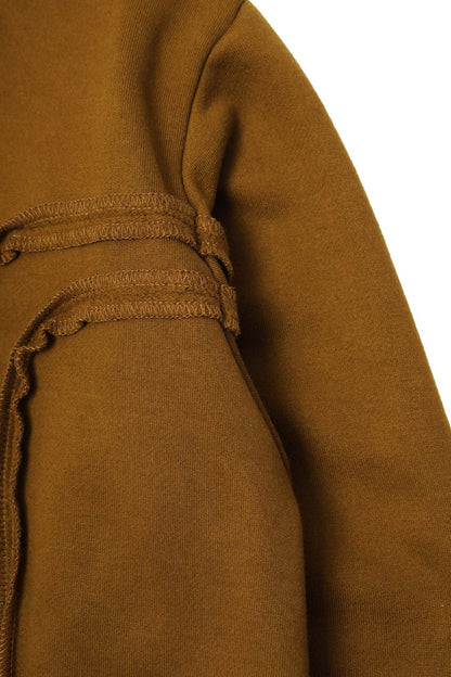 CROSS FORGED ZIP HOODIE IN RUST