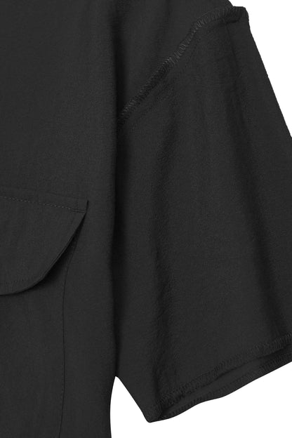 MANDARIN SHIRT IN NOIR