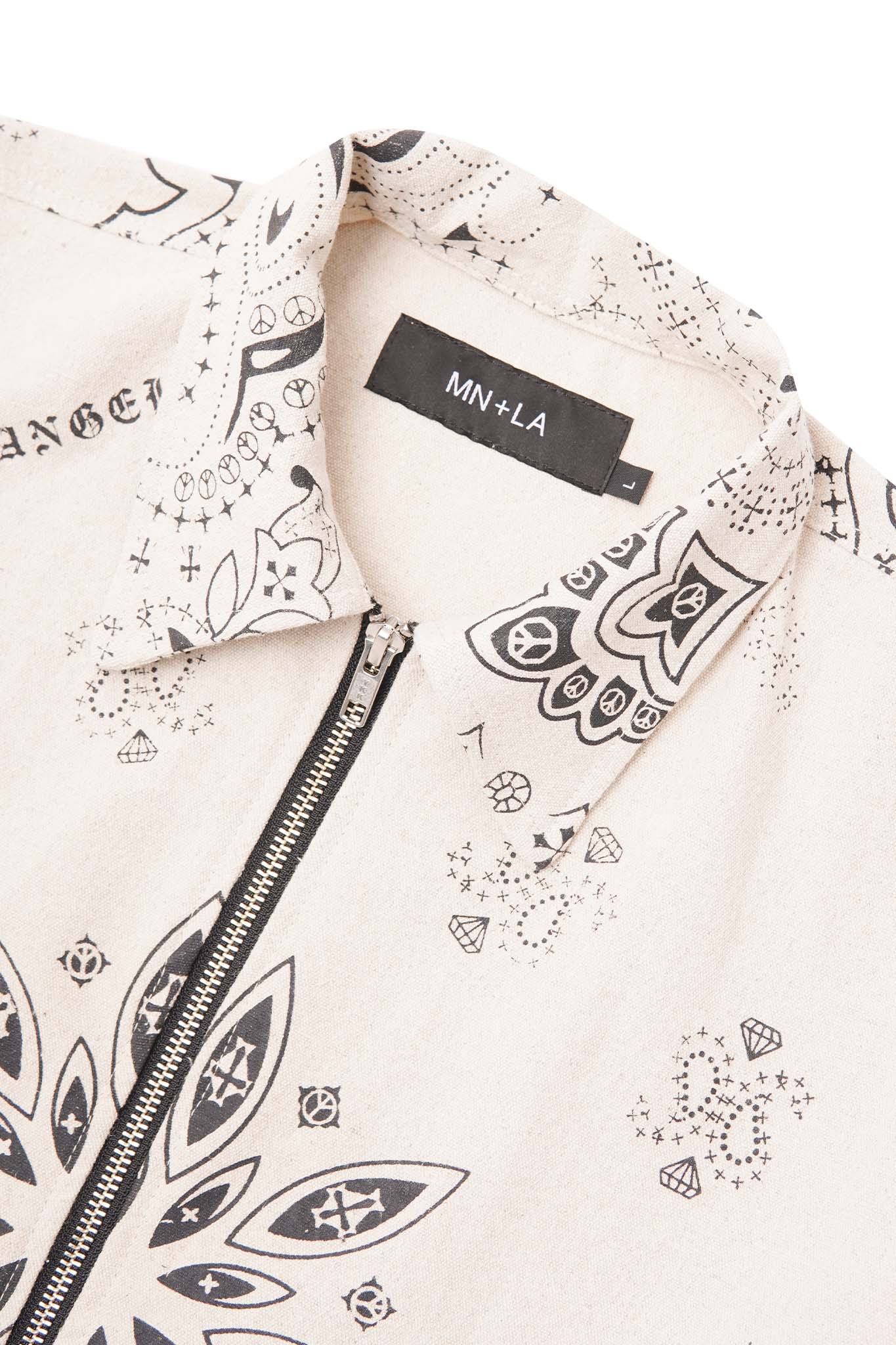 "PEACE PAISLEY" CHORE SHIRT IN OAT