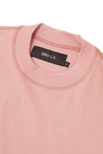 MN+LA™ SCRIPT LOGO TEE IN ROSE QUARTZ