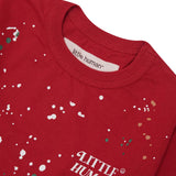 "PAINT SPLAT" LITTLE HUMAN™ TEE IN RARRI RED