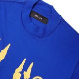 "HELL HOUNDS" TEE IN ELECTRIC BLUE