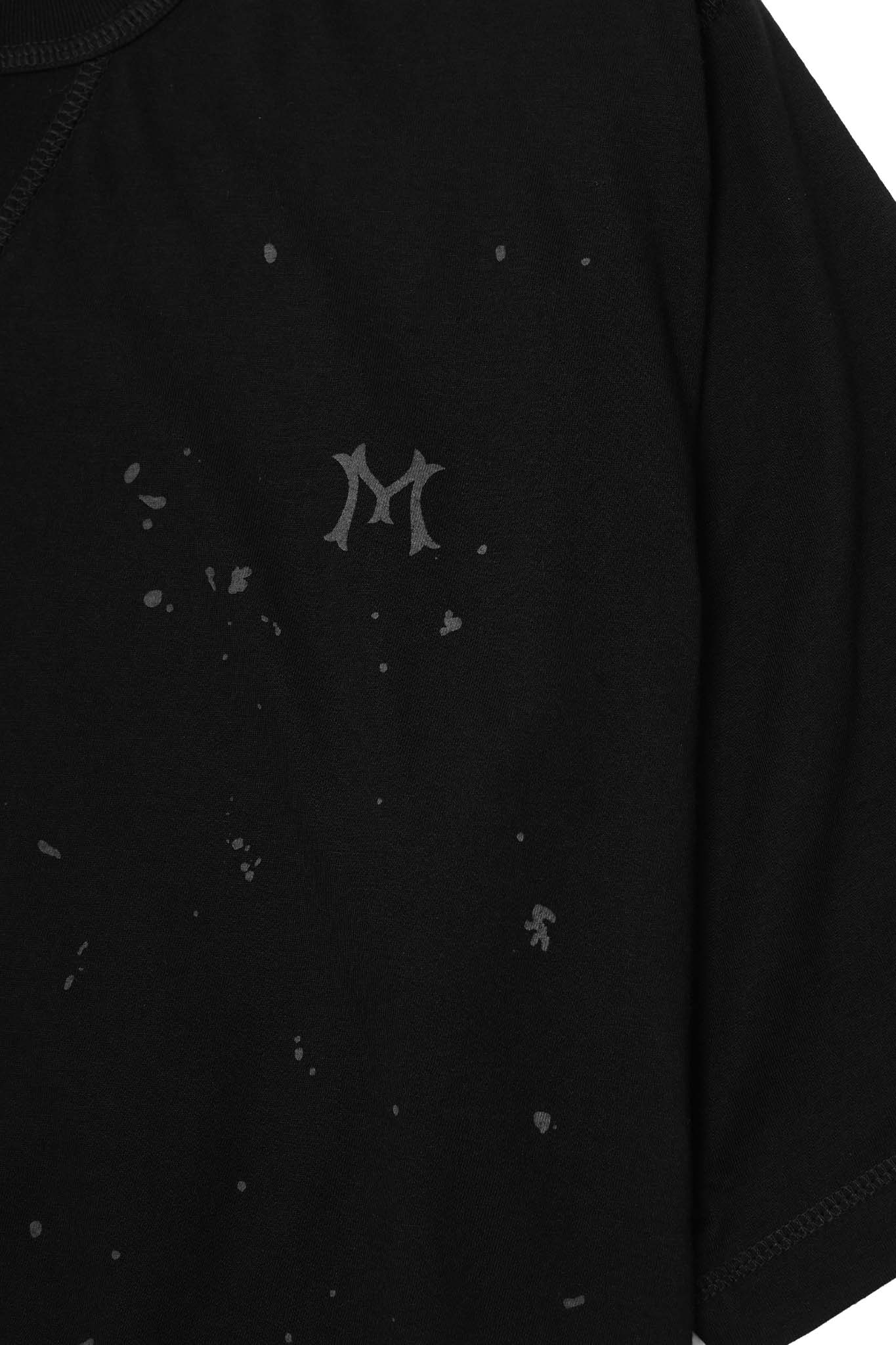 "HITTER" V3 MILITIA MOCK NECK LITE TEE IN RAVEN