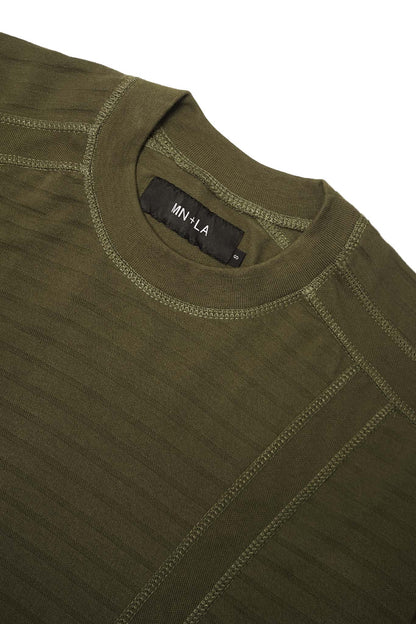 "FLOW" PIQUE TEE IN OLIVE
