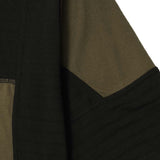 NEEDLEWORK MOCK NECK TEE IN TAIGA