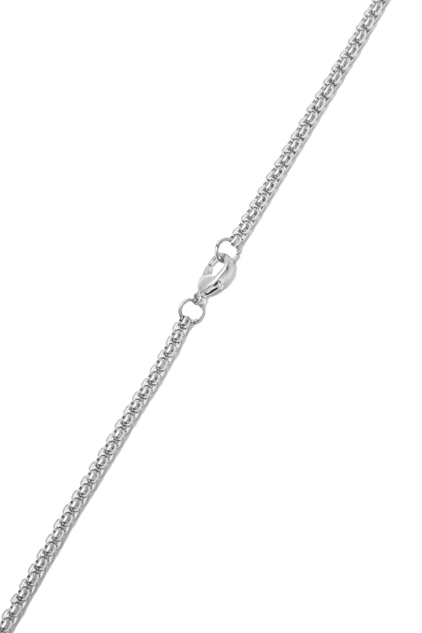 ICED CROSS PENDANT W/ VENETIAN CHAIN