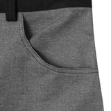 DOUBLE KNEE PHAT SHORTS IN STONE GREY